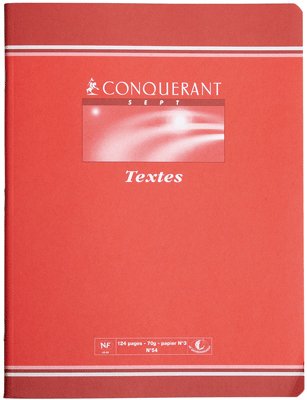 Cahier De Texte Pique 124P Conquerant 7