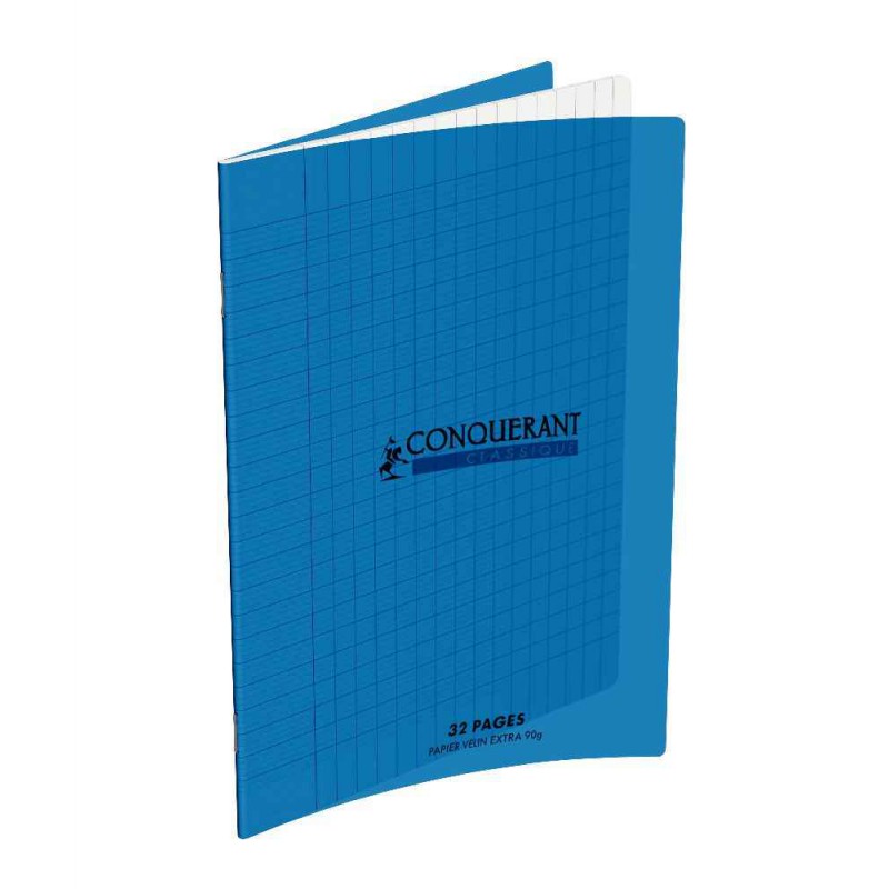 Cahier Conquérant Classique Agrafe 170X220 32P 90G Seyès Pp