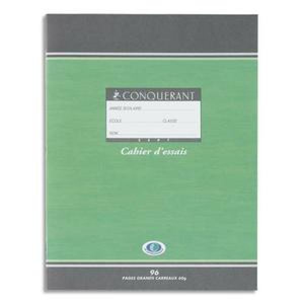 Cahier D'Essai 17X22 96P 60Gr