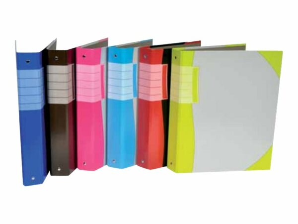 Classeur À Anneaux - Dos 40 Mm - A4 Coins Couleurs - Pour 225 Feuilles - Disponible Dans Différentes Couleurs