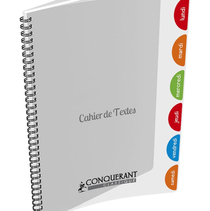 Cahier Texte 17X22 124P Conquerant