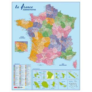 Cbg - Carte - France - Administratif - 660 X 845 Mm