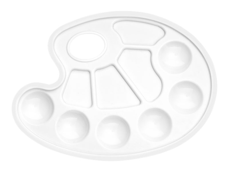 Palette Peinture - Plastique - Ovale