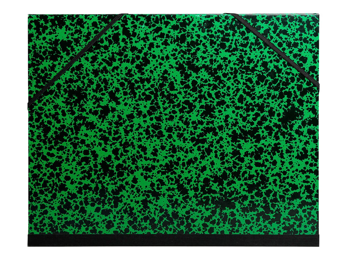 Carton À Dessin À Élastiques - 52 X 72 Cm - Vert