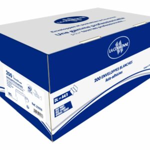 200 Enveloppes Dl 110 X 220 Mm - 90 Gr - Sans Fenêtre - Blanc - Bande Auto-Adhésive