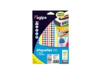 Etui A5 - 84 Pastilles Adhésives - Couleurs Assorties Multi-Usages - Diamètre 45 Mm - Réf 101829