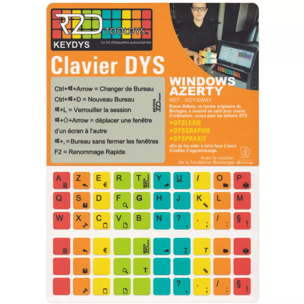 Clavier R2D Tooldys Azerty Windows