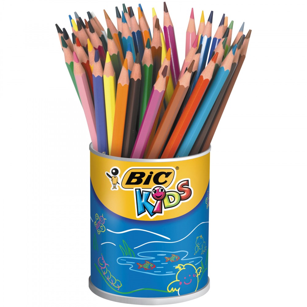 Pot De 60 Crayons De Couleur Evolution Ecolutions, Coloris Assortis